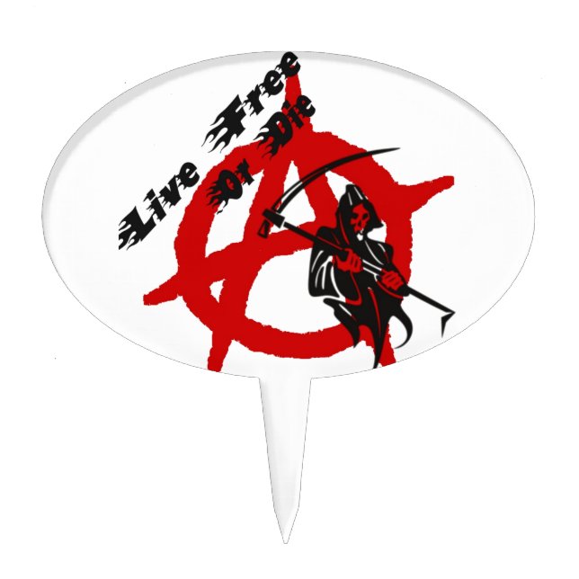 Anarchy Grim Reaper Cake Topper (Front)