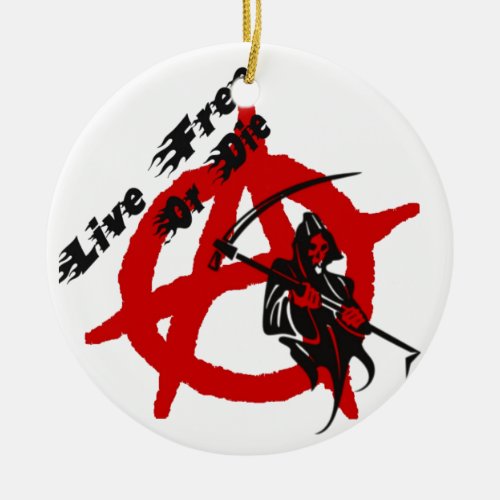 Anarchy Grim Reaper Ceramic Ornament