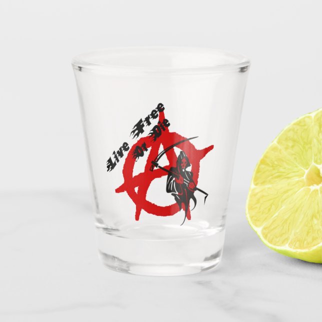 Anarchy Grim Reaper Shot Glass (Front)
