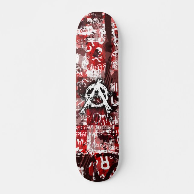 Anarchy Grunge Skateboard (Front)