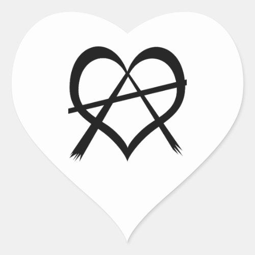 Anarchy Heart Sticker