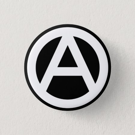 Anarchy Icon Classic (black Background) Button