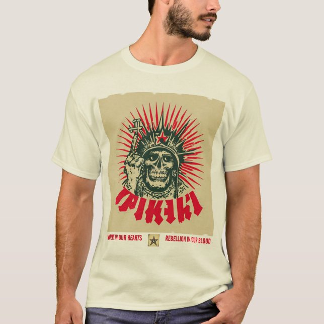 'ANARCHY IN OUR HEARTS - REBELLION IN OUR BLOOD' T-Shirt (Front)