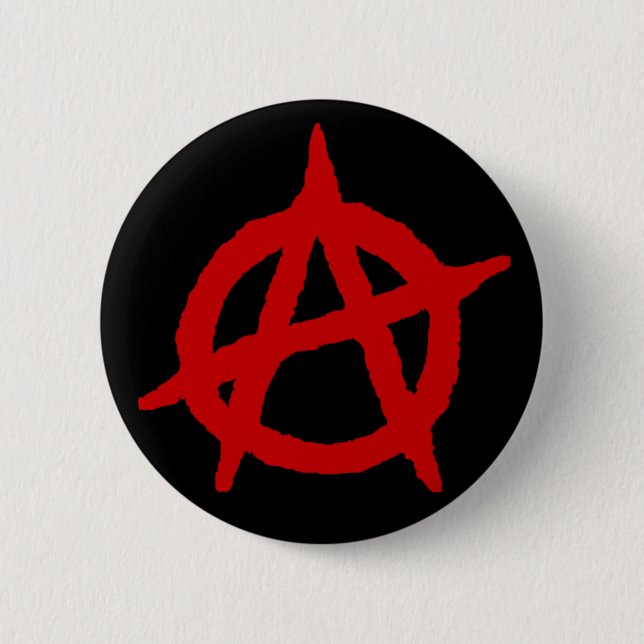 Anarchy in Red Pinback Button (Front)