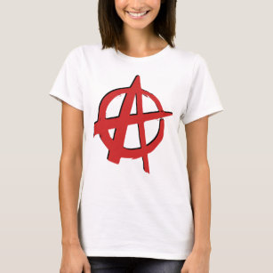 Anarchy Letter A Red Graffiti Street  T-Shirt