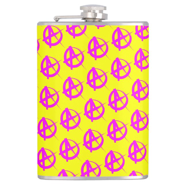 Anarchy Pattern Flask (Front)
