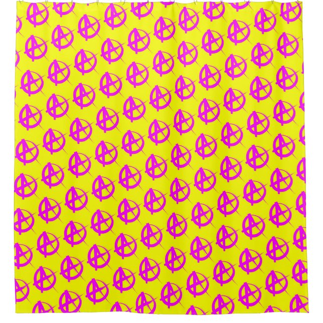 Anarchy Pattern Shower Curtain (Front)