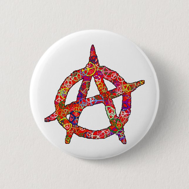 Anarchy Peace Plain Pinback Button (Front)