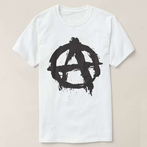 Anarchy Punk Rock Metal Skate Symbol T_Shirt