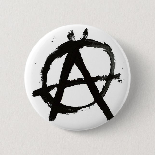 Anarchy Rulez Pinback Button (Front)