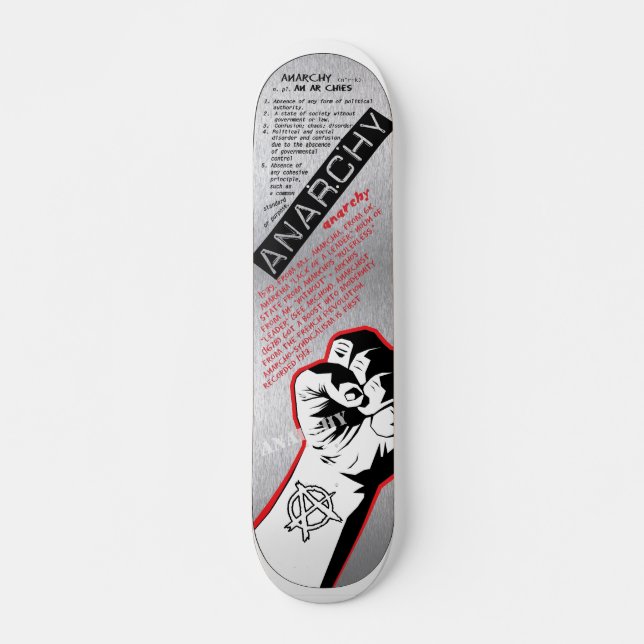 Anarchy skateboard definition deck (Front)