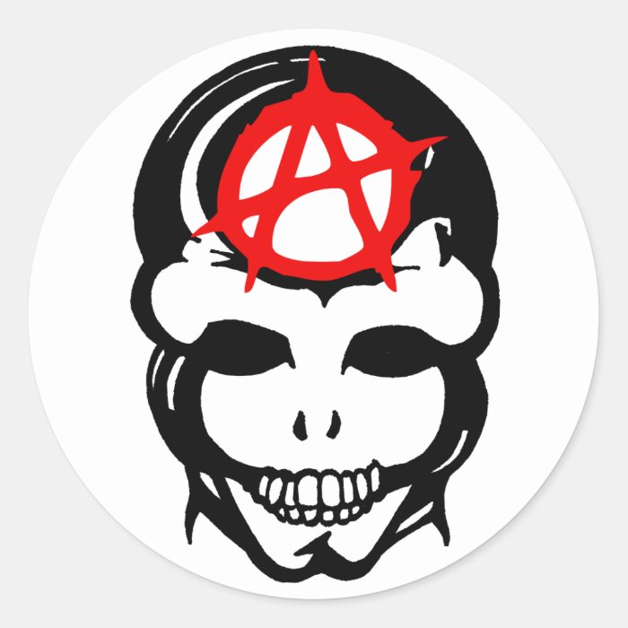 Anarchy Skull 3 Sticker