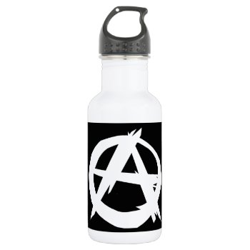 Anarchy Stainless Steel Water Bottle by StuffOrSomething at Zazzle