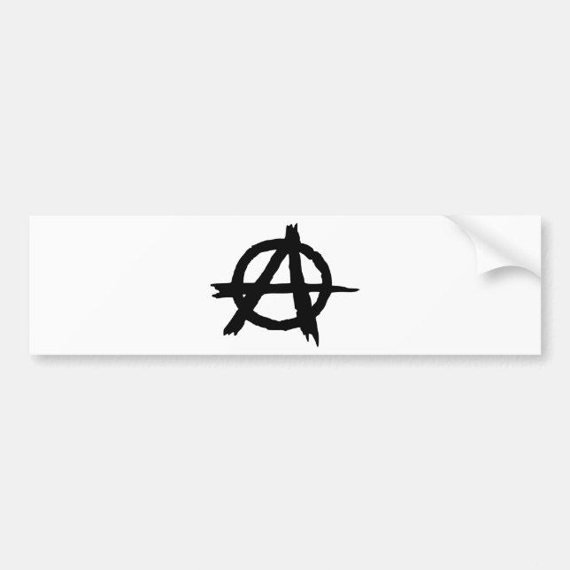 Anarchy Symbol Bumper Sticker (Front)