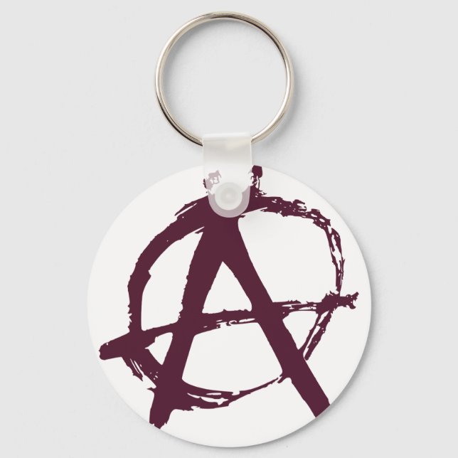 anarchy symbol keychain (Front)