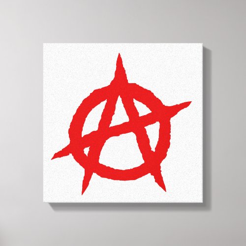 Anarchy symbol red punk music culture sign chaos p