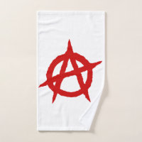 Anarchy symbol red punk music culture sign chaos p