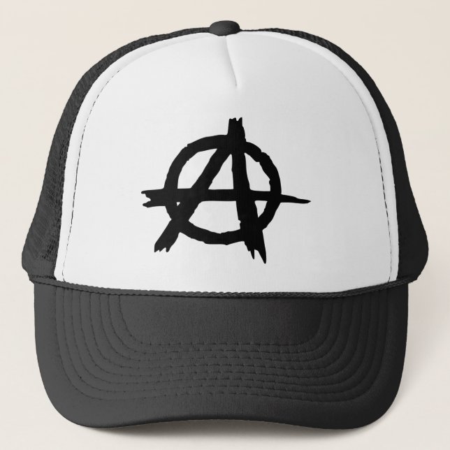 Anarchy Symbol Trucker Hat (Front)