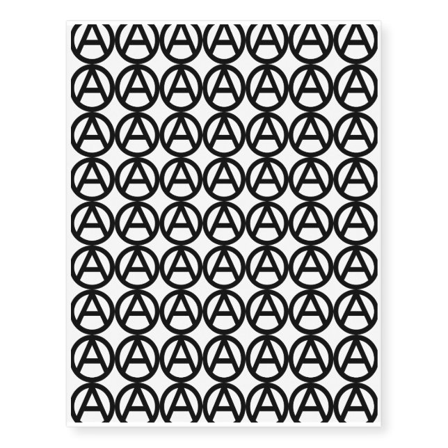 Anarchy Temporary Tattoos (Front)