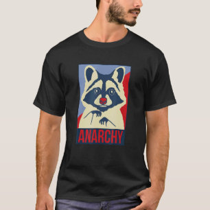 Anarchy Trash Panda Raccoon Animal Design T-Shirt