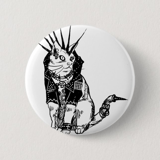 Anarkitty in the UK Pinback Button (Front)