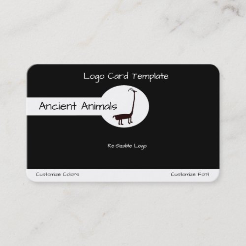 Anasazi Ute Logo Animal Business Card