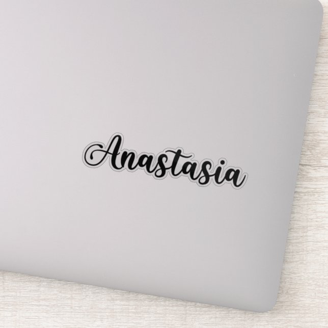 Anastasia Name - Handwritten Calligraphy Sticker (Detail)