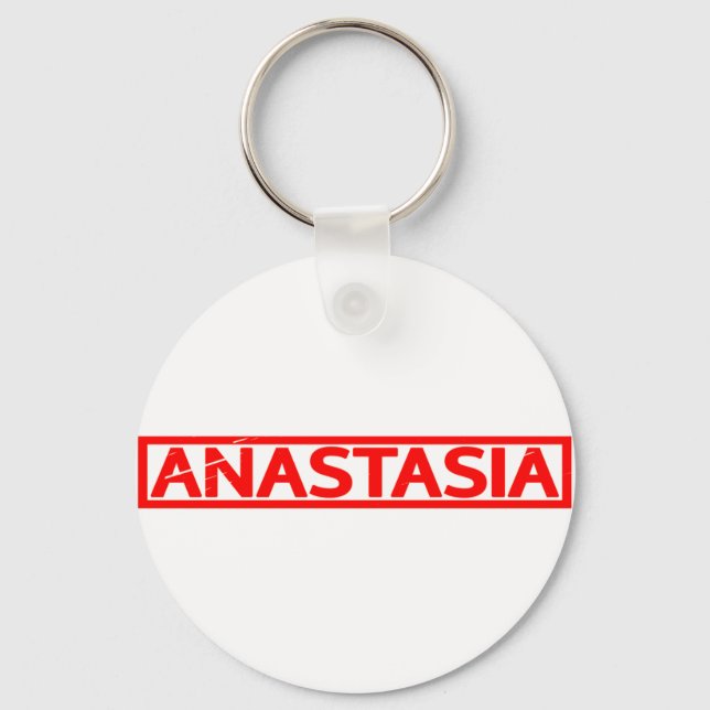Anastasia Stamp Keychain (Front)