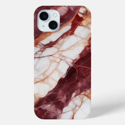 Anastasia White Maroon Marble  Phone Case