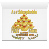 ANATIDAEPHOBIA - FEAR OF DUCKS!  Rubber Duck Cards (Inside Horizontal (Bottom))
