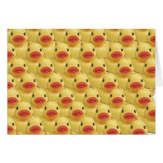 ANATIDAEPHOBIA - FEAR OF DUCKS!  Rubber Duck Cards (Front Horizontal)