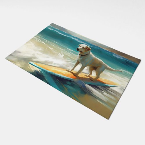 Anatolian Shepherd Beach Surfing Painting  Doormat