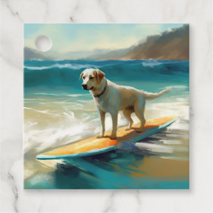 Anatolian Shepherd Beach Surfing Painting Favor Tags