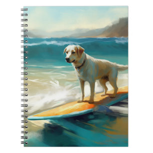 Anatolian Shepherd Beach Surfing Painting Notebook