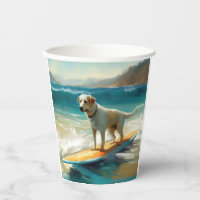 Anatolian Shepherd Beach Surfing Painting