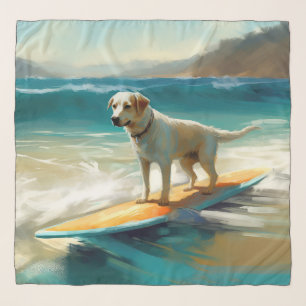 Anatolian Shepherd Beach Surfing Painting Scarf