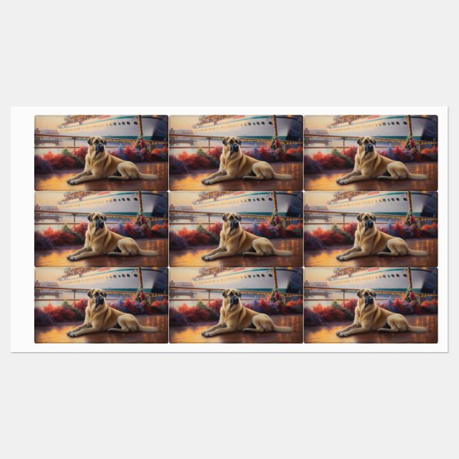 Anatolian Shepherd Christmas Cruise: Pawsome  Labels (Sheet)