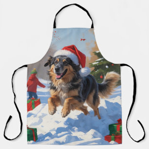 Anatolian Shepherd Christmas Festive Snow Apron