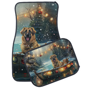 Anatolian Shepherd Christmas Festive Voyage Car Floor Mat