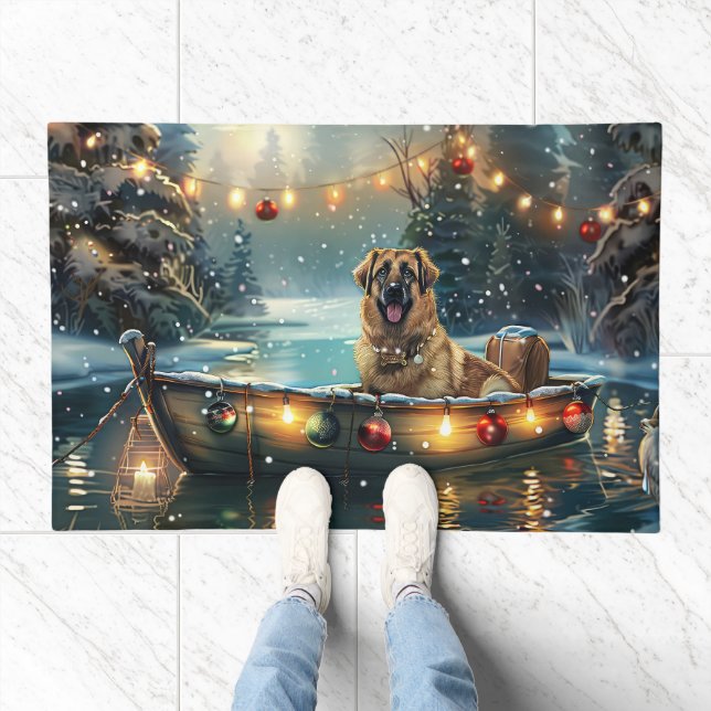 Anatolian Shepherd Christmas Festive Voyage Doormat (Indoor)