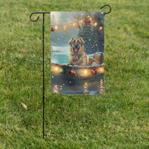 Anatolian Shepherd Christmas Festive Voyage Garden Flag