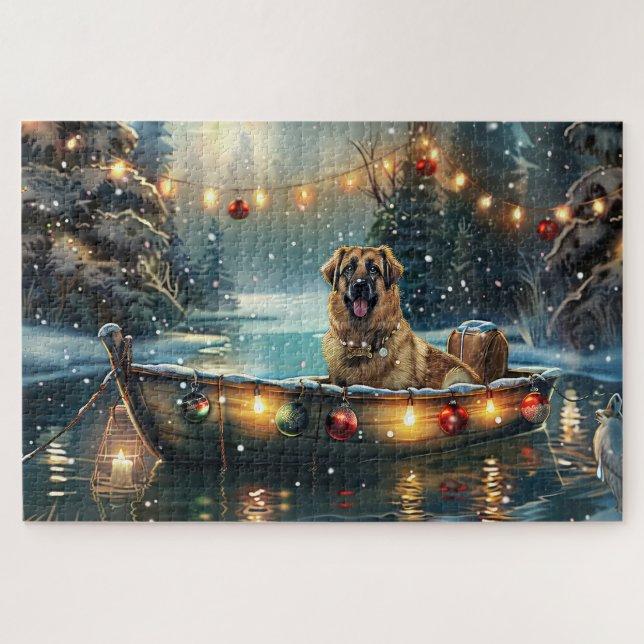 Anatolian Shepherd Christmas Festive Voyage Jigsaw Puzzle (Horizontal)