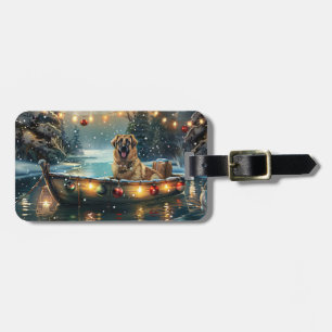 Anatolian Shepherd Christmas Festive Voyage Luggage Tag