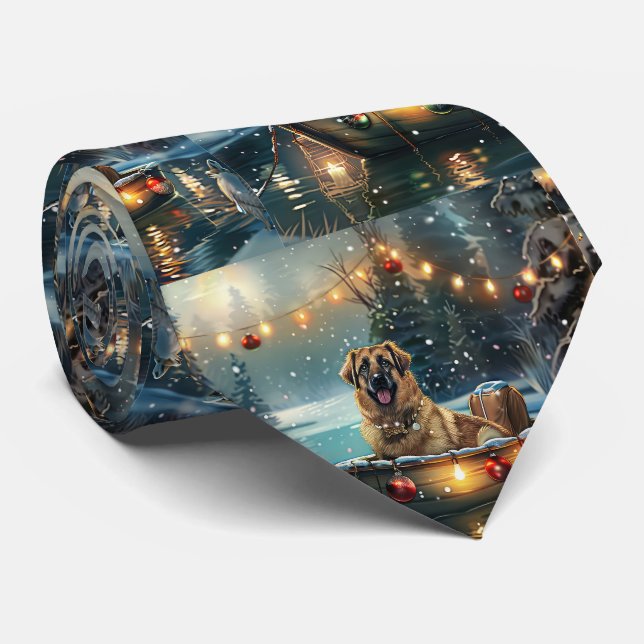 Anatolian Shepherd Christmas Festive Voyage Neck Tie (Rolled)