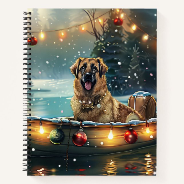 Anatolian Shepherd Christmas Festive Voyage Notebook (Front)