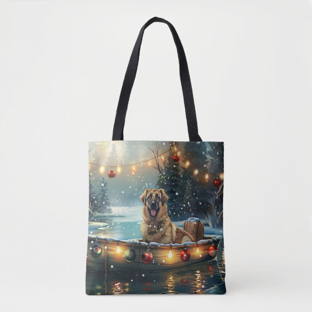 Anatolian Shepherd Christmas Festive Voyage Tote Bag (Front)