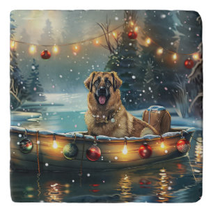 Anatolian Shepherd Christmas Festive Voyage Trivet