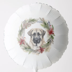 Anatolian Shepherd Christmas Wreath Festive Pup Balloon