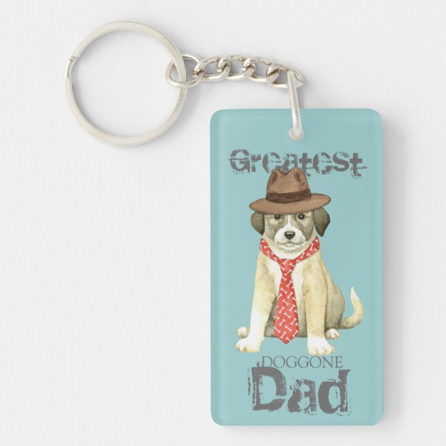 Anatolian Shepherd Dad Keychain (Front)