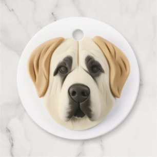 Anatolian Shepherd Dog 3D Inspired Favor Tags